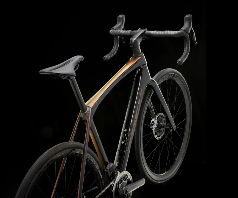 Trek Domane SLR 9 eTap Gen 4 Carbon Road Bike 2024 in Axinite Flip/Trek Black-2